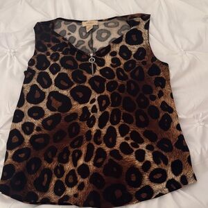 Leopard Print Sleeveless Top